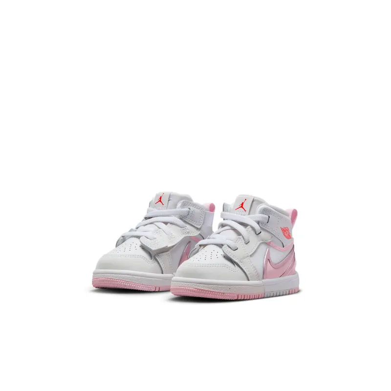 Air Jordan Retro 1 Mid RM Easyon TD “White Fire Red Pink Foam” (FQ1283-101)