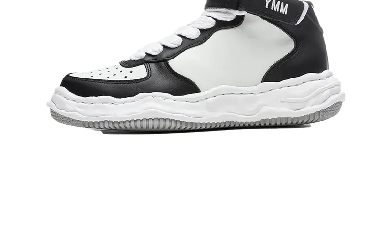 Maison Mihara Yasuhiro Wayne OG Sole Sneaker High “Black White” (A08FW705-BLW)