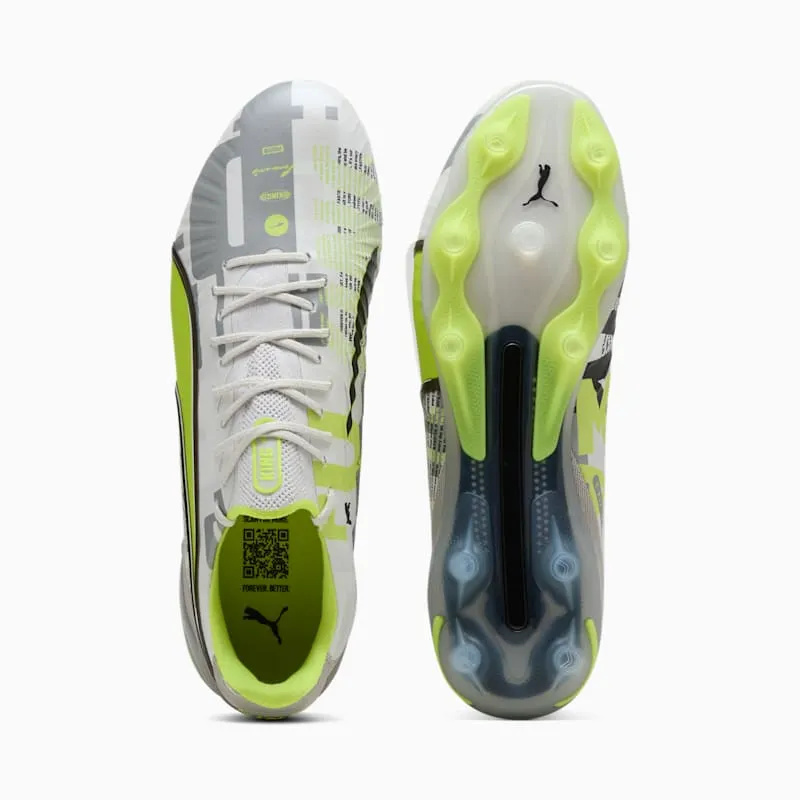 Puma KING ULTIMATE FOREVER FG AG “Feather Gray / Electric Lime / White / Flat Light Gray” (108426-01)
