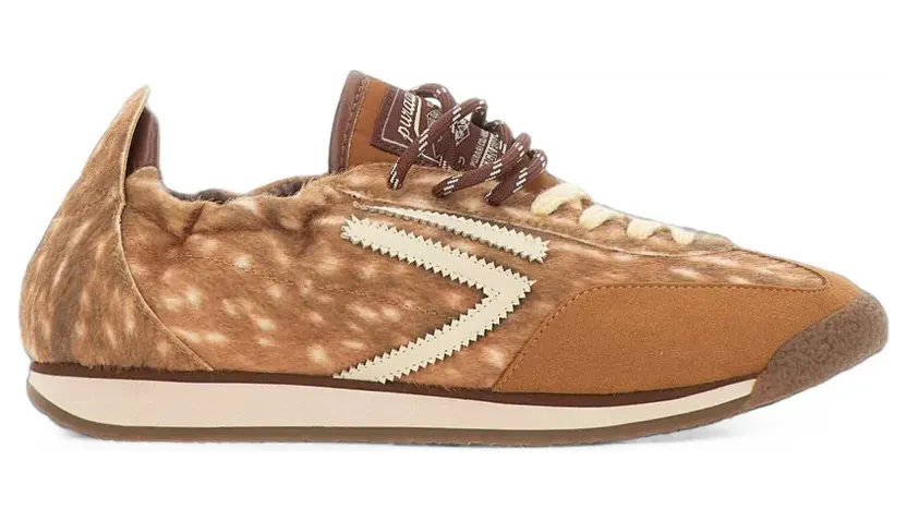 Puraai Panther animal-print low-top sneakers – Bruin (PU602P049PANTHBAMBI)
