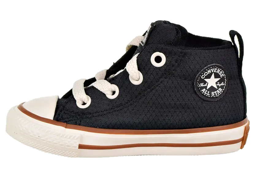 Converse Chuck Taylor All Star Street Mid TD “Black/Gum/Egret” (763524F)