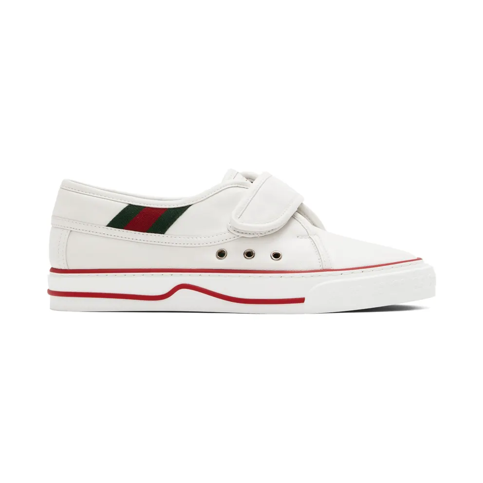 Gucci White ‘Gucci Tennis 1977’ Sneakers (694744 17L10)