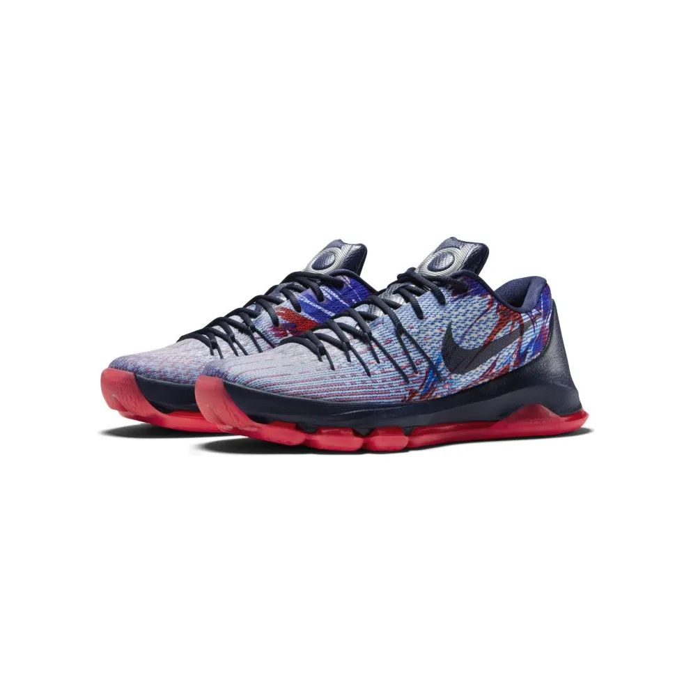 Nike KD 8 Independence Day Soar/Midnight Navy-Bright Crimson-White (749375-446)