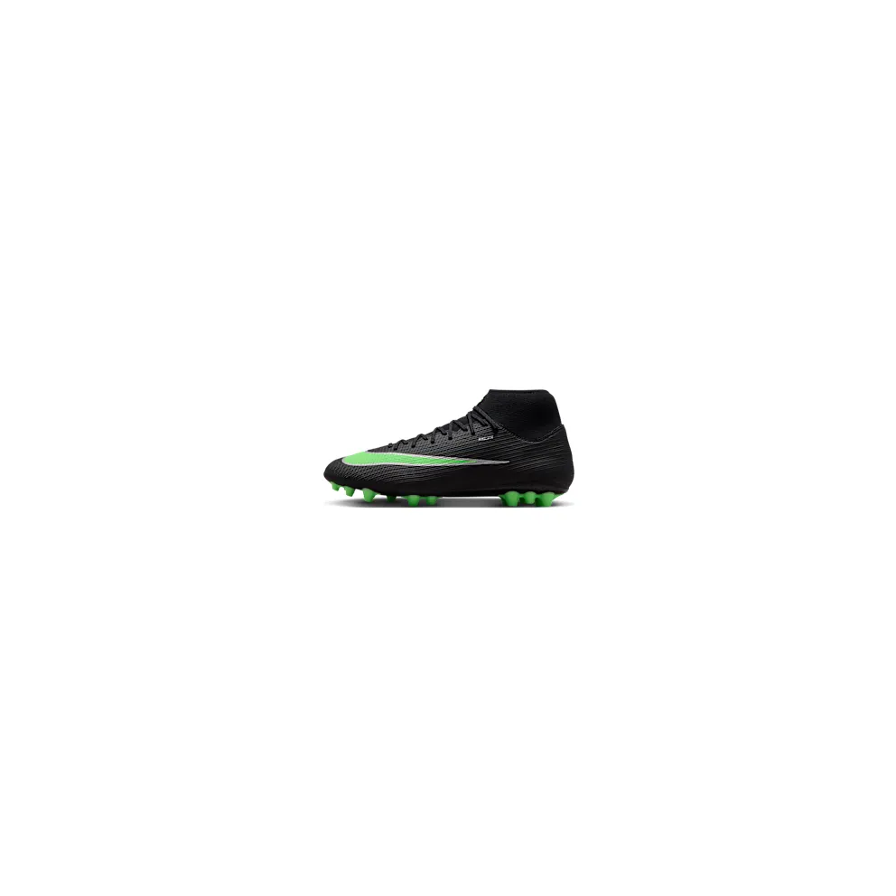 Nike Mercurial Superfly 11 Academy Multi-Ground High-Top “Black/Black/Illusion Green” (IO1496-001)