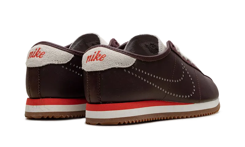 Nike Cortez Leather “Perforated Swoosh – Burgundy Crush” (HQ1841-601)