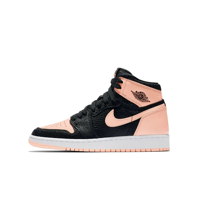 Jordan 1 Retro High Black Crimson Tint (GS) Black/Crimson Tint-White-Hyper Pink-Mystic Green (575441-081)