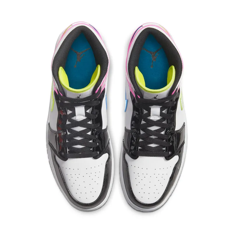 Jordan 1 Mid White Black Cyber Pink White/Black-Cyber-Pink (CZ9834-100)
