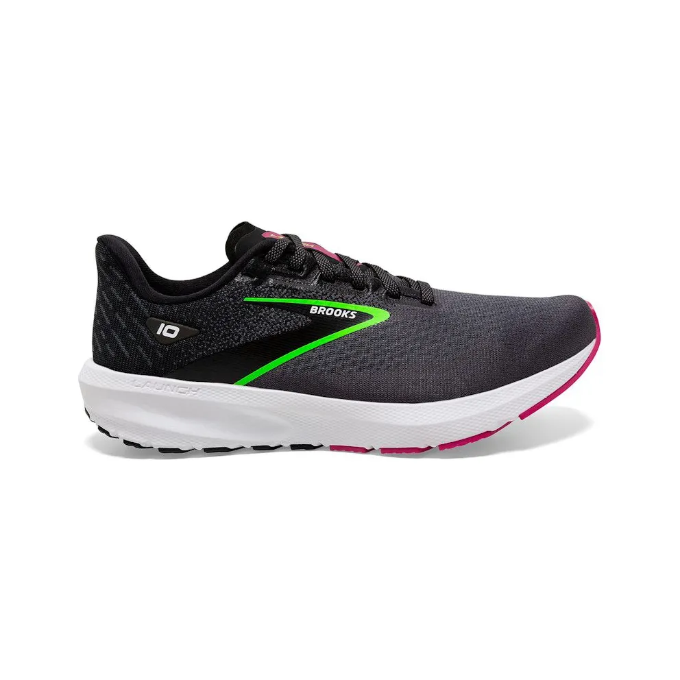 Brooks Launch 10 Black Blackened Pearl Green (120398-1B-074)