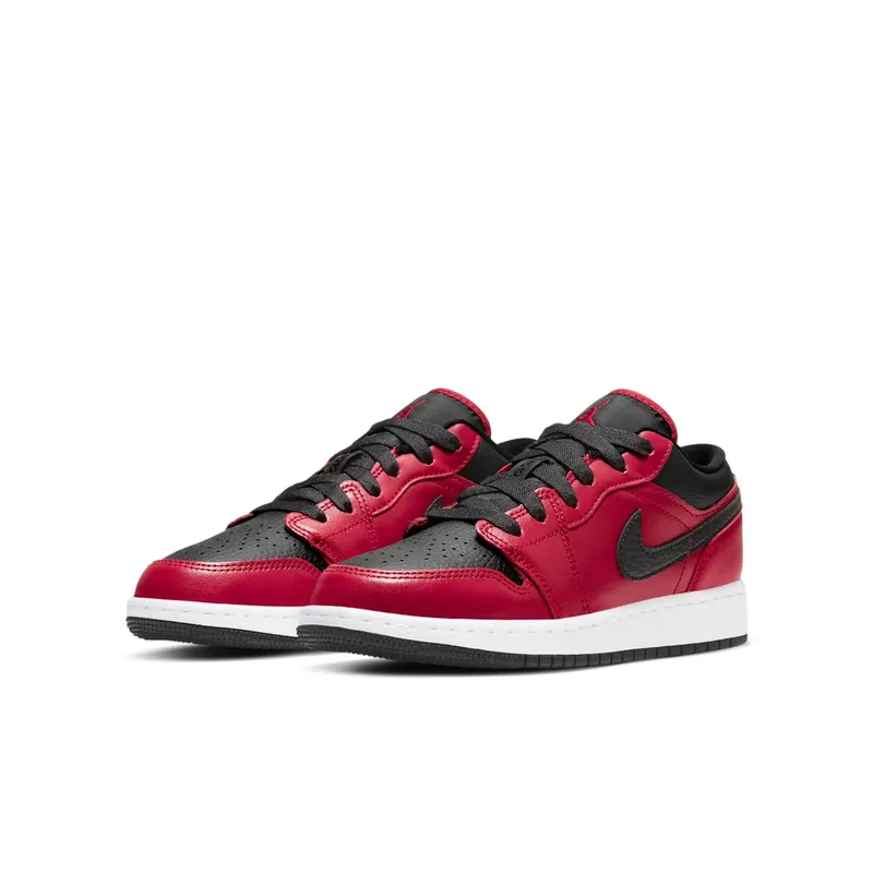 Jordan 1 Low Gym Red Black Pebbled (GS) Gym Red/Black/White (553560-605)
