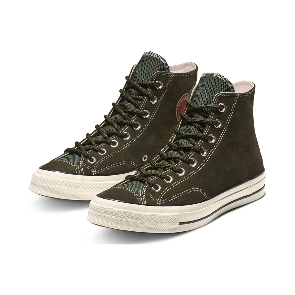 Converse Chuck Taylor All-Star 70s Hi Suede Pack Utility Green Utility Green/Black-Egret (162371C)