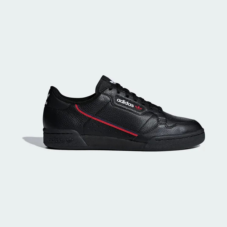adidas Continental 80 “Core Black / Scarlet / Collegiate Navy” (G27707)