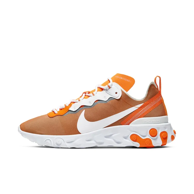 Nike React Element 55 Tennessee Bright Ceramic/White-Cool Grey-White (CK4850-800)