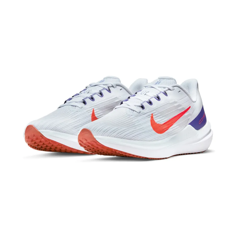 Nike Air Winflo 9 “Football Grey / Concord / Cinnabar / Bright Crimson” (DD6203-006)