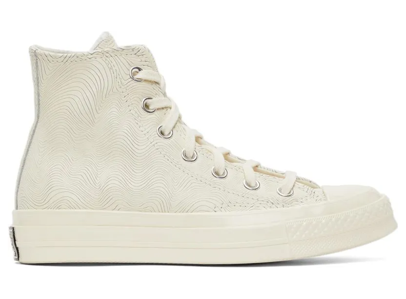 Converse Beige Leather Chuck 70 High Sneakers (171460C)