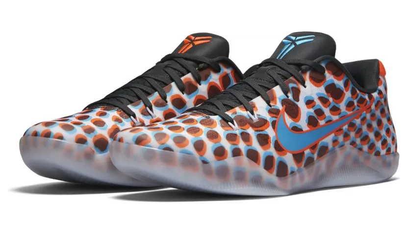 Nike Kobe 11 EM Low ‘3D’ Cool Grey/Total Crimson-Chlorine Blue-Anthracite-White (836183-084)