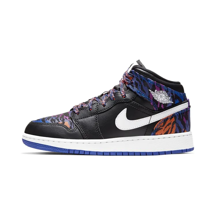 Jordan 1 Mid Multi-Color Tiger Stripe (GS)
