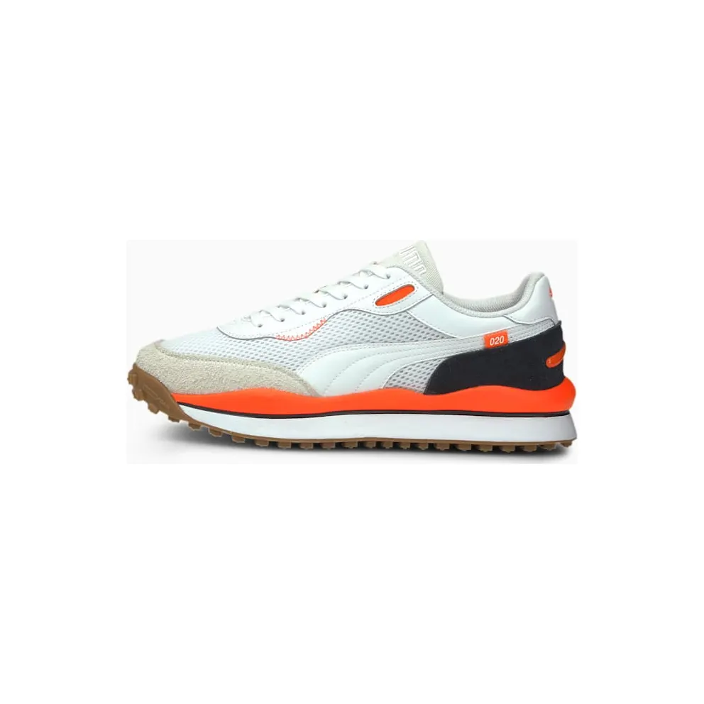 Puma Style Rider with een warme textuur Black/White (37338205)