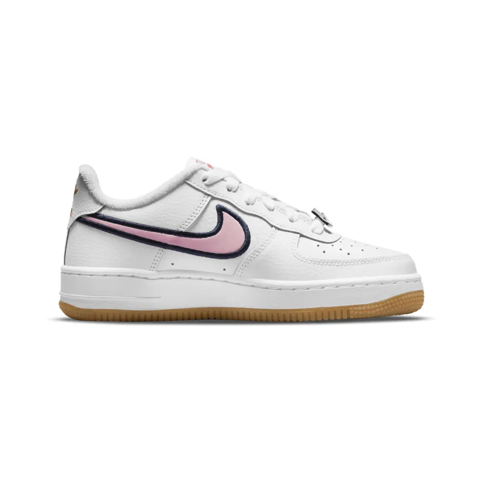 Nike Air Force 1 Low LV8 Just Do It White Pink Glaze (GS) (DB4542-100)