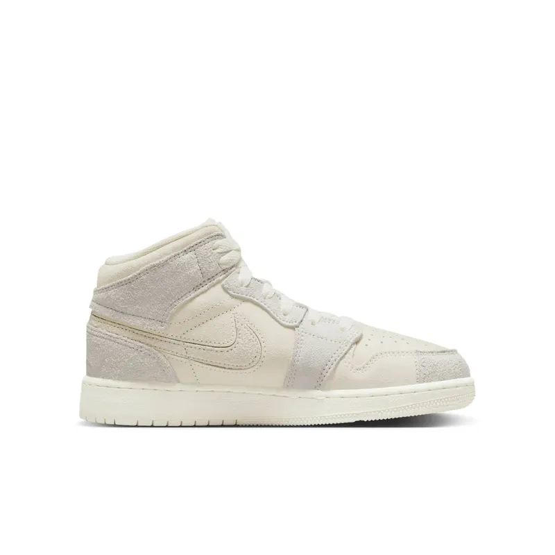 Jordan 1 Mid SE GS “Craft Pale Ivory” (FN7449-100)