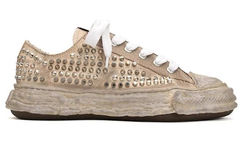 Maison Mihara Yasuhiro Peterson 23 OG Sole Studded Canvas Low White (A13FW715-WHT)