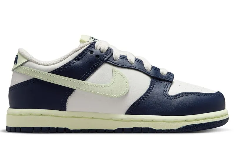 Nike Dunk Low Sail Midnight Navy Volt Tint (FB9108-127)