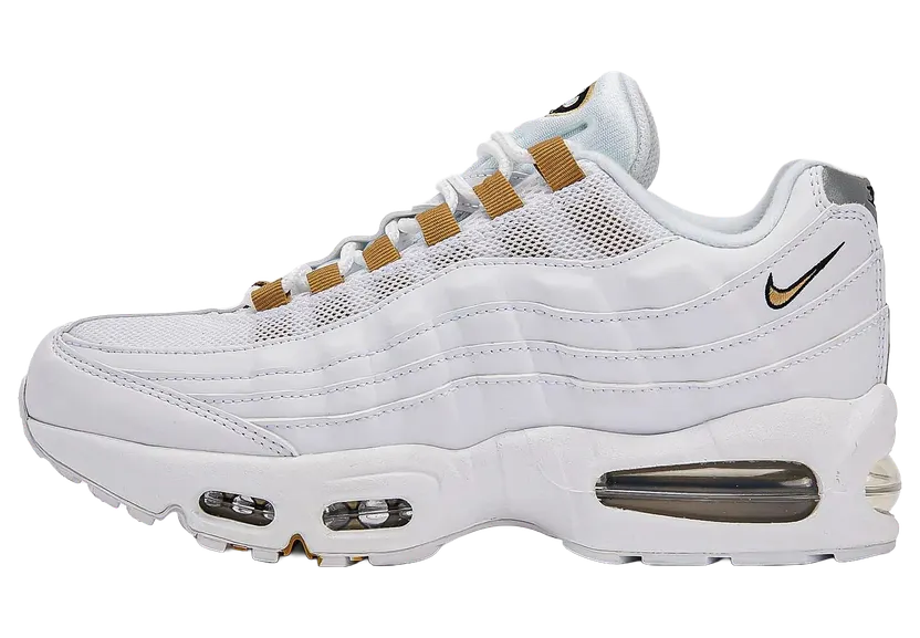 Nike Air Max 95 GS “White Metallic GolD” (II4130-102)