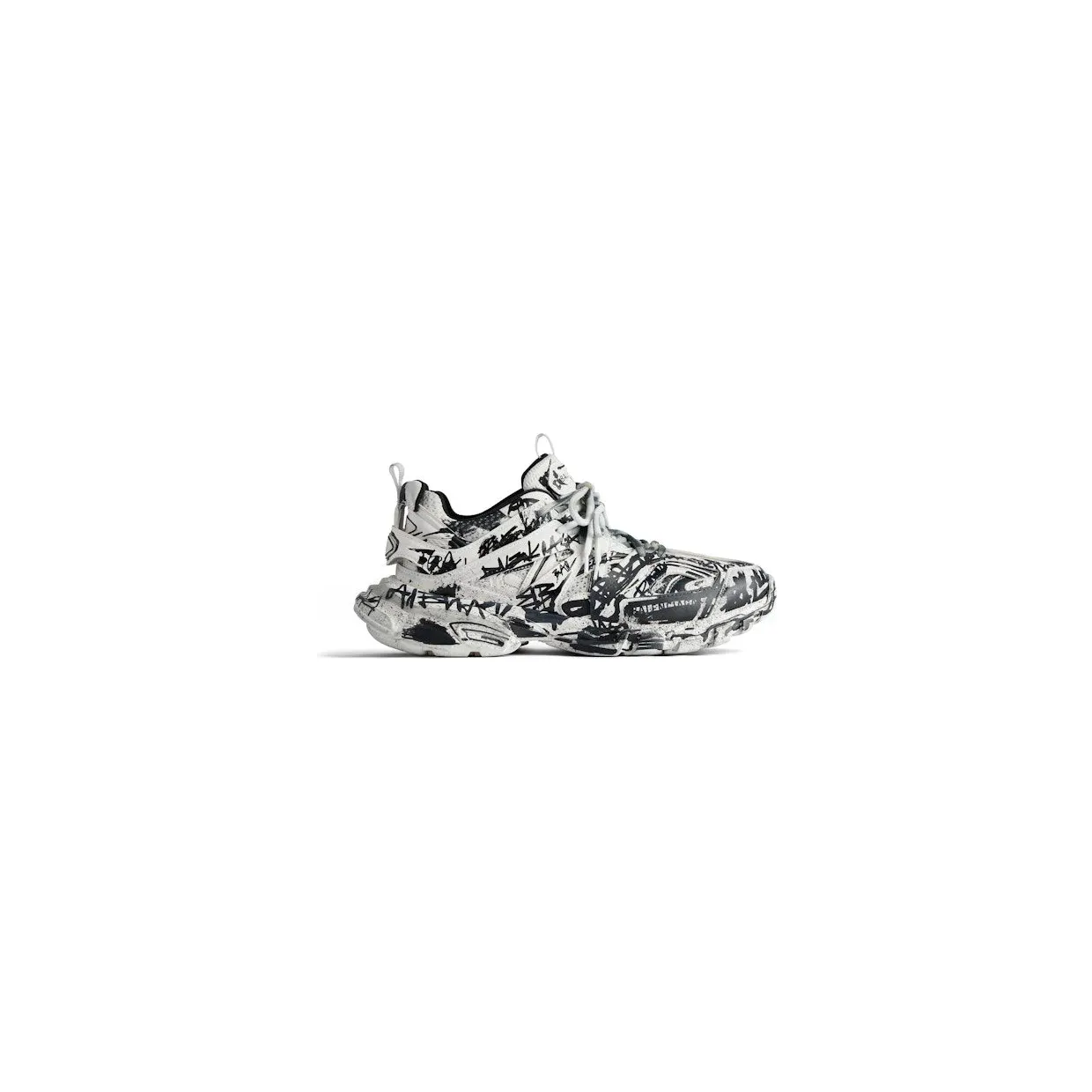 Balenciaga Track White Black Graffiti (542023W3RRA9010)