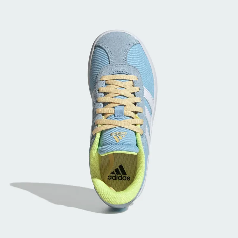 adidas VL Court 3.0 Clear Sky Cloud White Hi-Res Yellow (JS3487)
