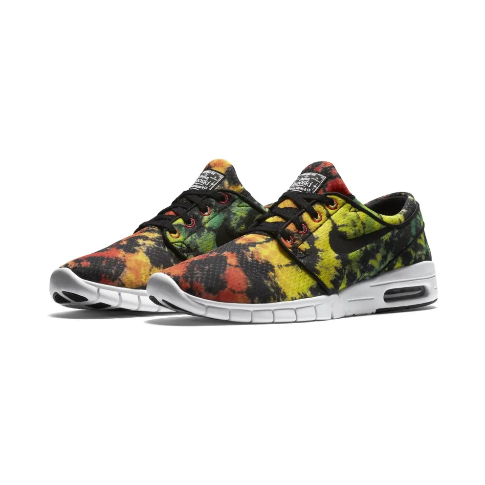 Nike SB Stefan Janoski Max Tie Dye Tour Yellow/Black-Green Pulse (807497-703)