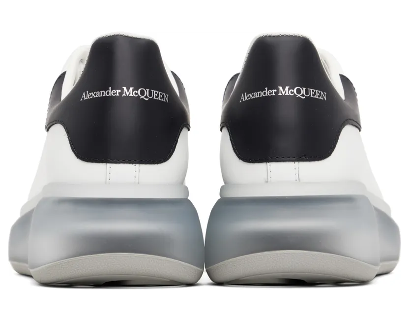 Alexander McQueen White & Navy Oversized Sneakers (709817WICY1) (2)