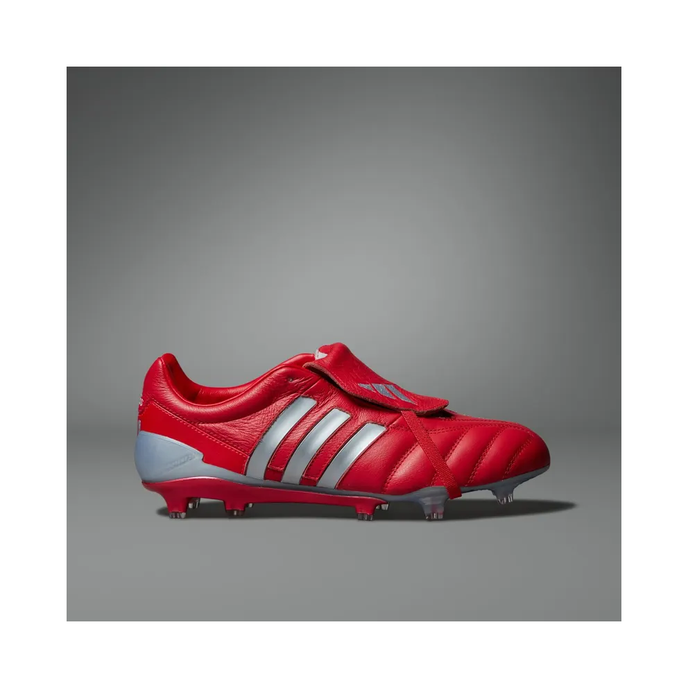 adidas Predator Mania Firm Ground Boots “Vivid Red / Silver Metallic / Vivid Red” (JR7798)