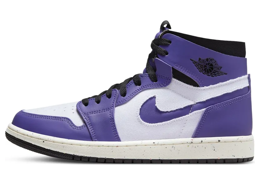 Jordan 1 High Zoom Air CMFT Crater Purple – “White / Crater Purple / Black” (CT0978-501)