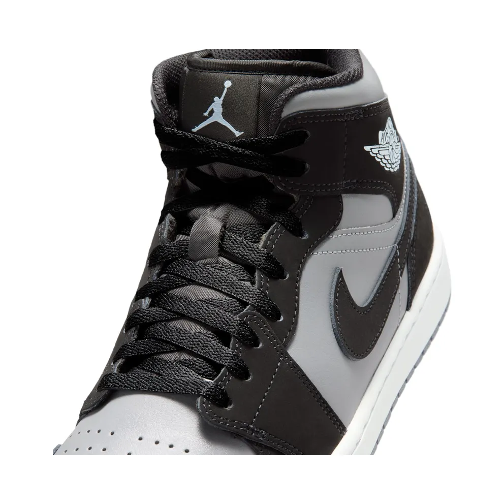 Nike Air Jordan 1 Mid “Black / Cool Grey / Light Armoury Blue” (IU7672-001)