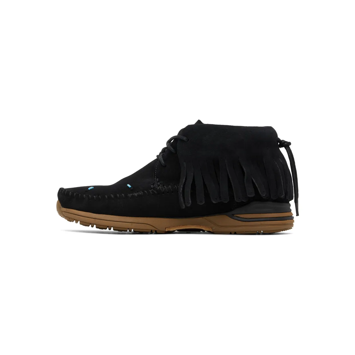 Visvim Black Suede Fringed Sneakers (122202002001) (3)