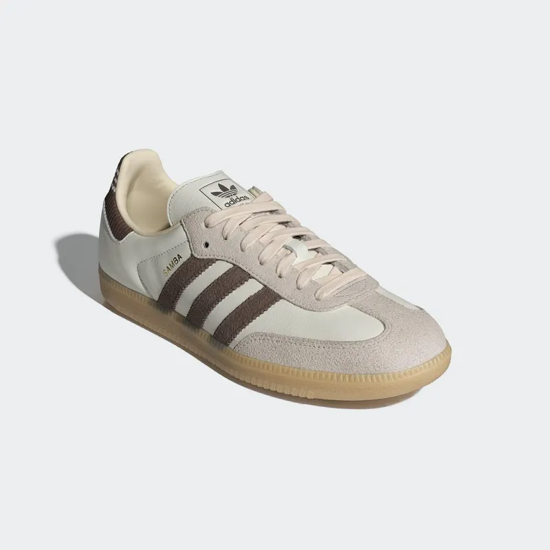 Adidas SAMBA OG Shoes Cloud White / Earth Strata / Gum (IH6845)