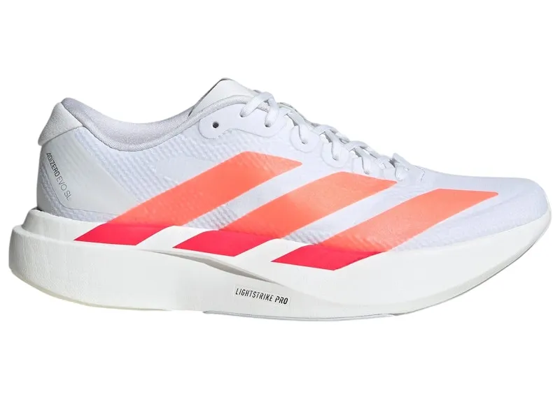 adidas Adizero Evo SL Woven White Beam Orange Red (JR2100)