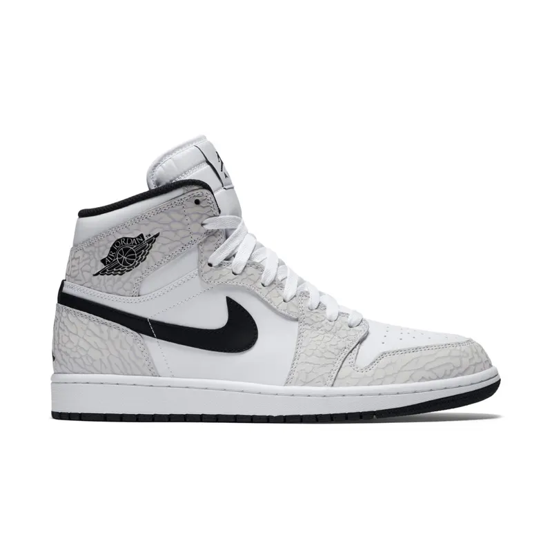 Jordan 1 Retro White Elephant Print White/Pure Platinum (839115-106)
