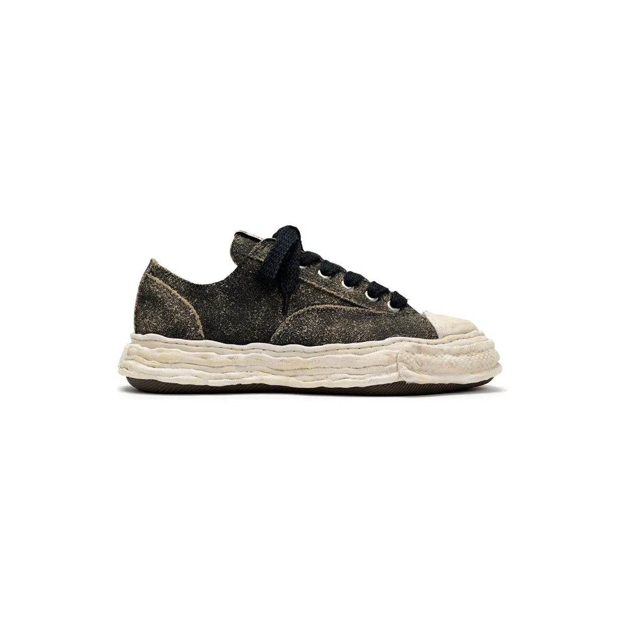 Maison Mihara Yasuhiro Peterson 23 OG Sole Vintage Suede Low Black White (A15FW724-BLK)