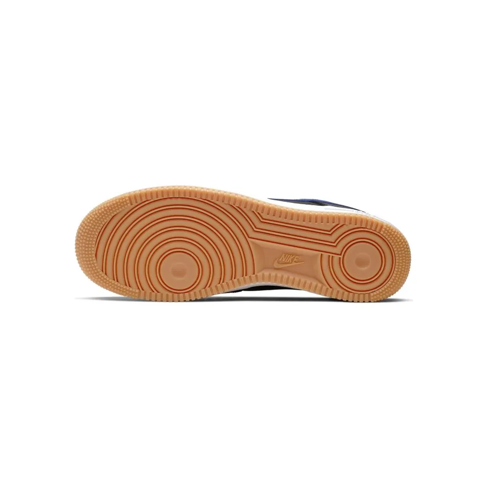 Nike Air Force 1 Low Black Royal Gum Black/White-Gum Medium Brown-Game Royal (CI0057-001)
