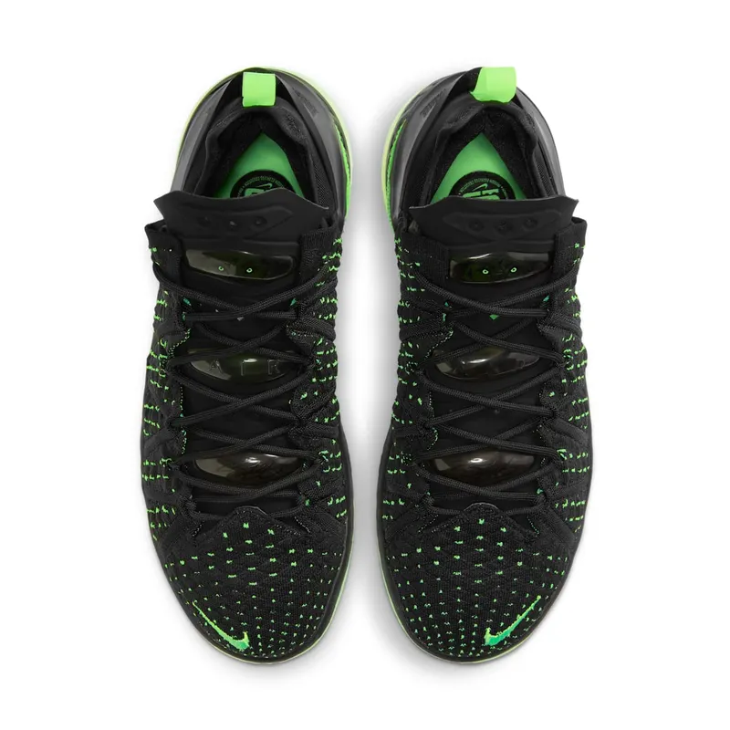 LeBron 18′ Black/Electric Green’ Basketball Black (CQ9283-005)