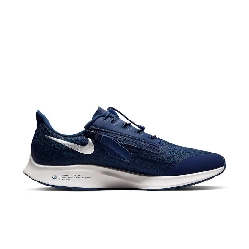 Nike Air Zoom Pegasus 36 FlyEase Blue Void Blue Void/Coastal Blue-Black-Metallic Silver (BV0613-401)
