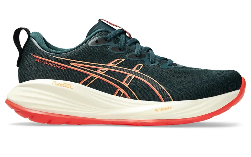 ASICS Gel-Cumulus 27 Saxon Green Coral Reef (1011B960-301)