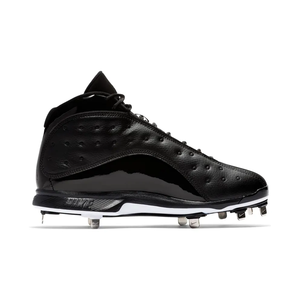 Jordan 13 Retro Metal Cleat Black Black/White-White (AR4476-001)