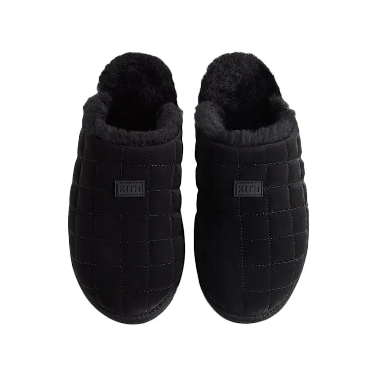 Kith Puffed Classic Logo Slipper Kithmas Black (KHM150094-001)