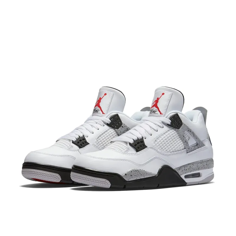 Jordan 4 Retro White Cement (2016) White/Fire Red-Black-Tech Grey (840606-192)