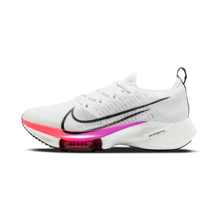 Nike Air Zoom Tempo Next% FK White Violet Crimson Aura “White / Hyper Violet / Flash Crimson / Black” (CI9923-100)