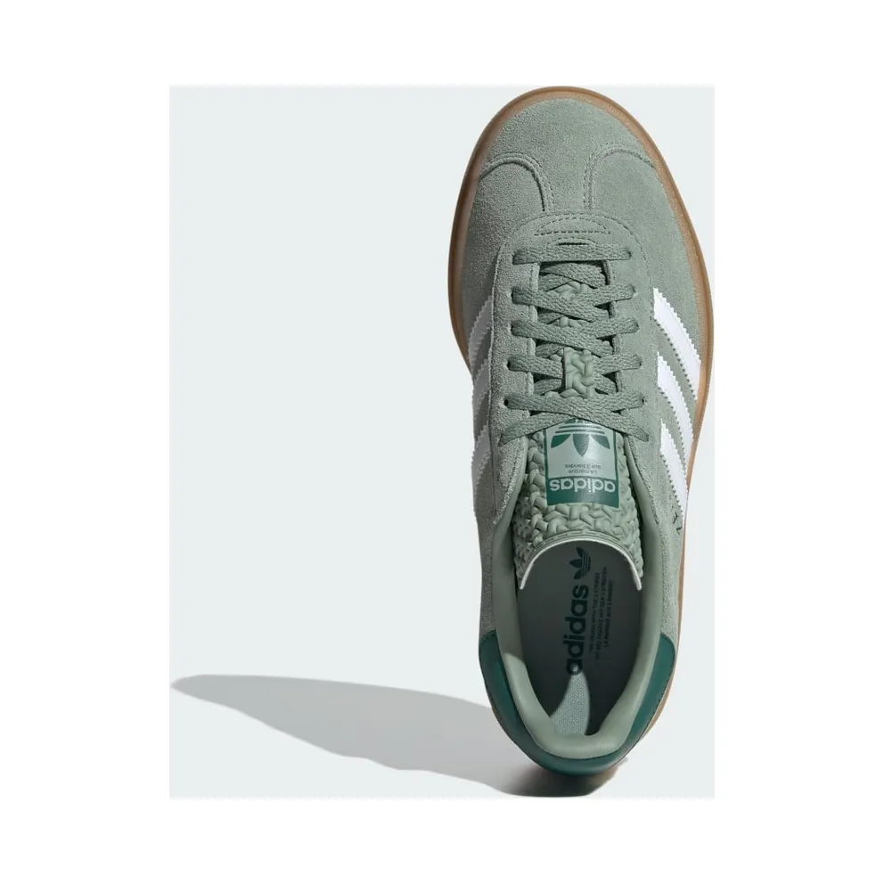 Adidas Gazelle Bold Silver Green / Cloud White / Collegiate Green (ID6998)