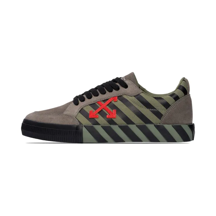 Off-White Low Vulc Khaki Red