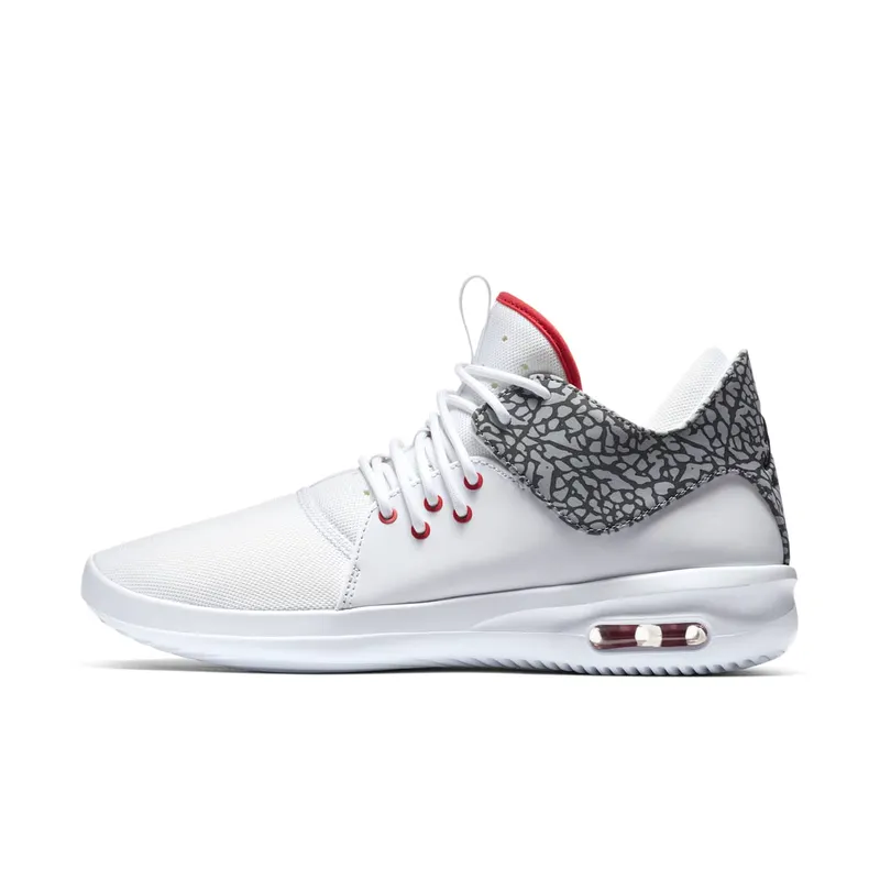 Jordan First Class “White / Cement Grey / Fire Red” (AJ7312-116)