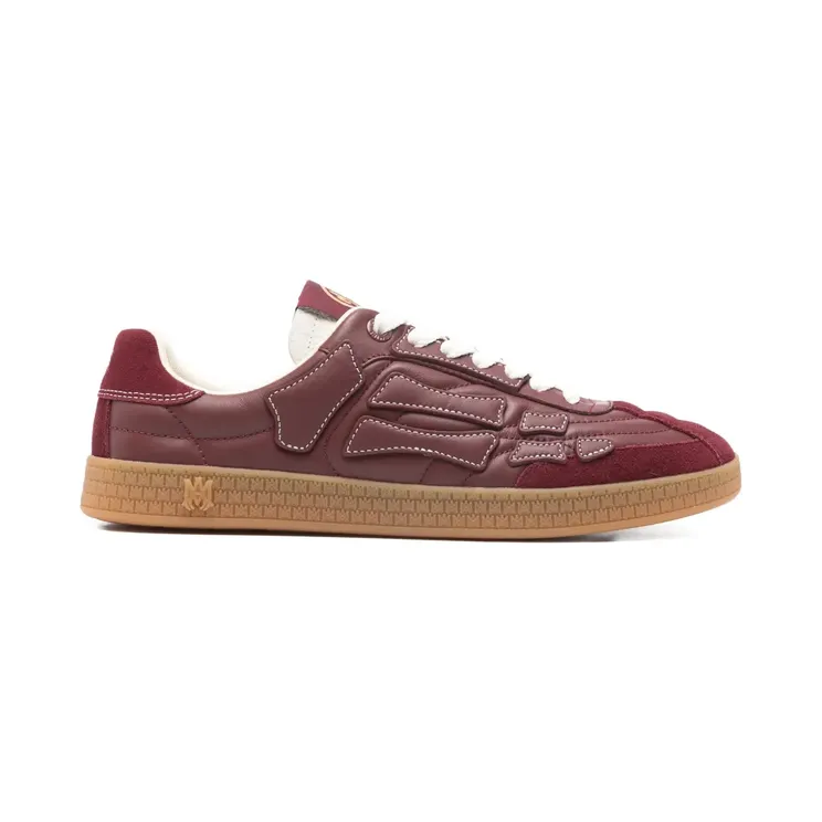 AMIRI Pacific Bones leren sneakers – Beige (AMSNSN1036)